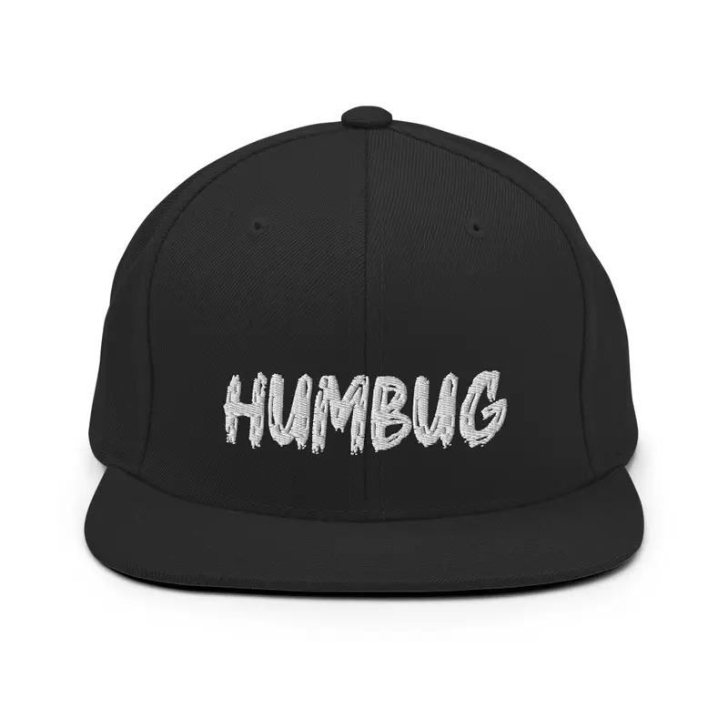 Humbug White 'Text' Logo Cap